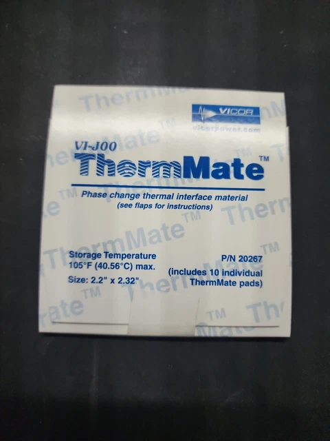 (10 pc Package)  VICOR # 20267 ThermMate Thermal Pads for use with VI-J00 Size