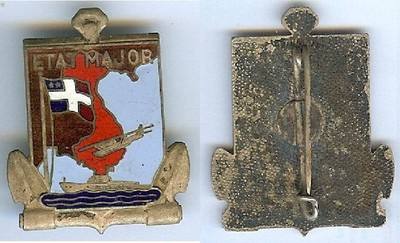 Etat-major marine INDOCHINE Courtois dos grenu RARE Marine 