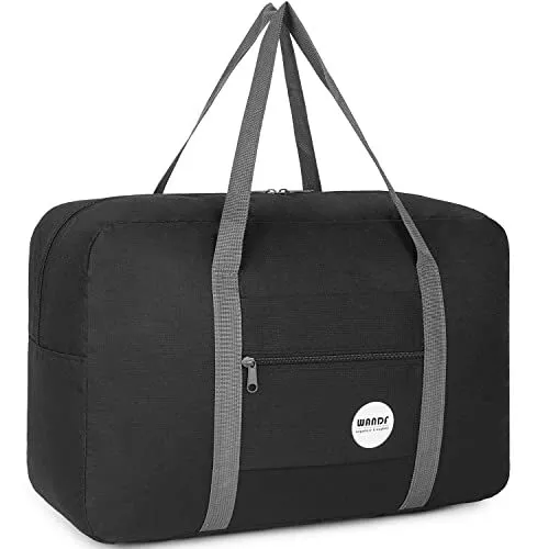 For Spirit Airlines Personal Item Bag 18x14x8 Travel Duffel Bag Underseat Black