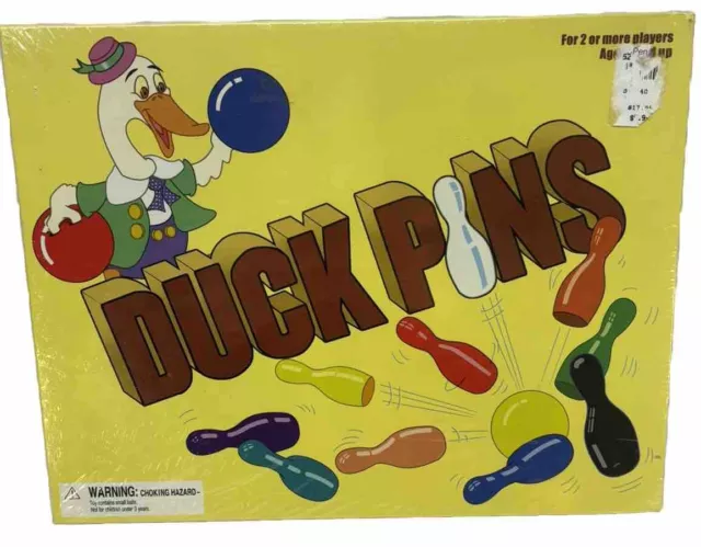 NEW SEALED Vintage 2003 Duck Pins Wooden Bowling Game Pressman #2780