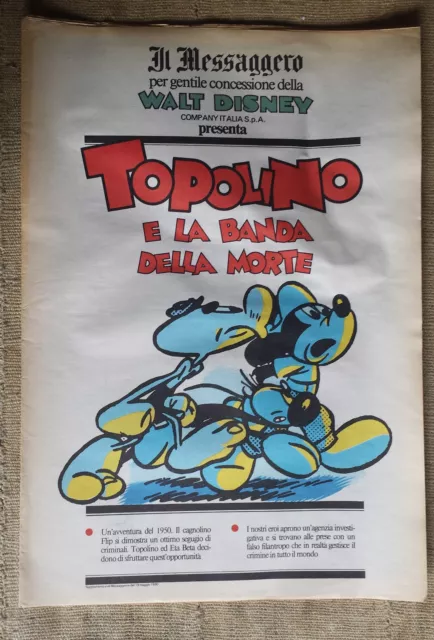 Topolino e la banda della morte - supplemento a Il Messaggero - Walt Disney