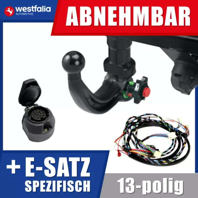 Anhängerkupplung abnehmbar+ES 13p spez für Volvo XC60 I 08-11 WESTFALIA