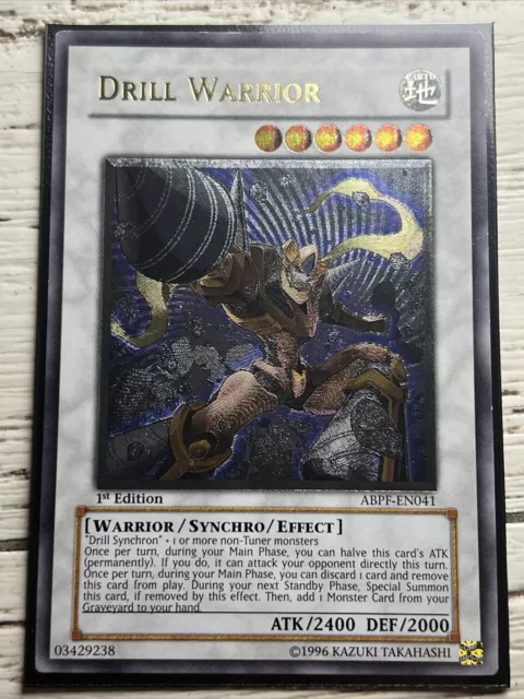 Yugioh TCG - Drill Warrior - DP10-EN18 Ultimate Rare - 1st Edition