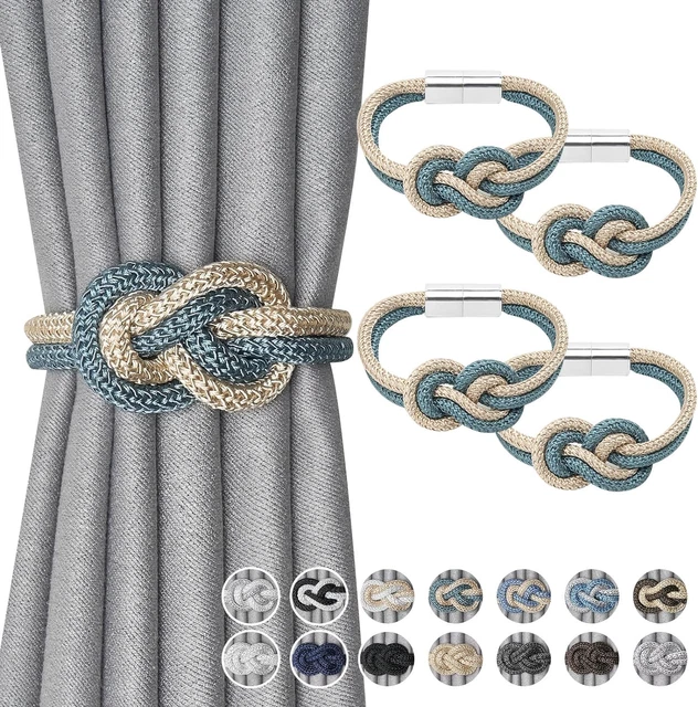 4 Pack Mini Magnetic Curtain Tiebacks Nordic Simple Style Drape Tie Backs Elegan