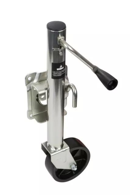 Husky Towing Man A-Frame Rnd Side Wind Swivel Style 1000 LB Cap Trailer Jack Qui