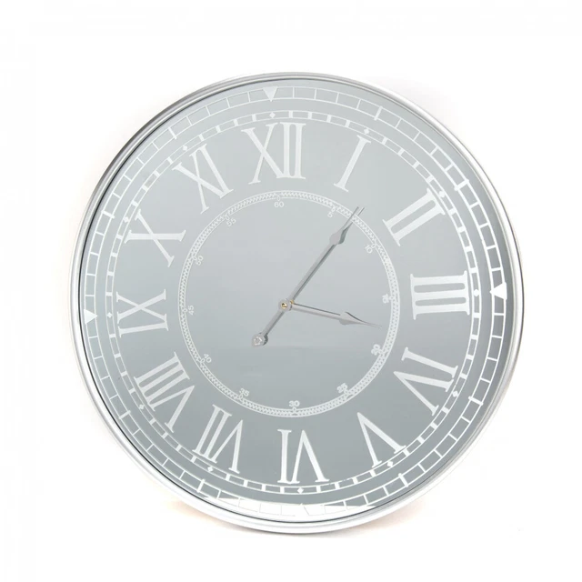 Horloge miroir verre  60x4.5 cm