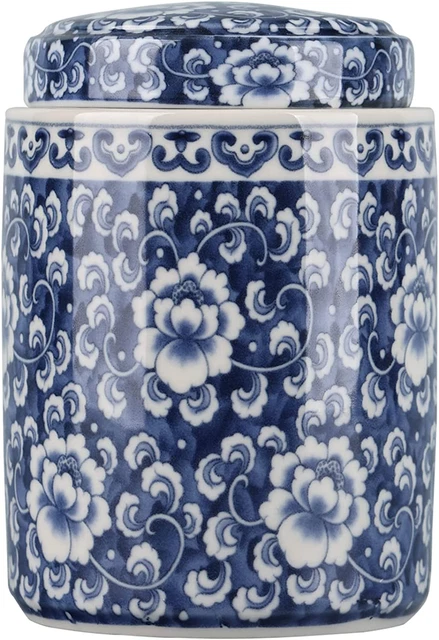 Chinese Traditional Antique Style Blue and White Porcelain Ginger Jar Ceramic Co