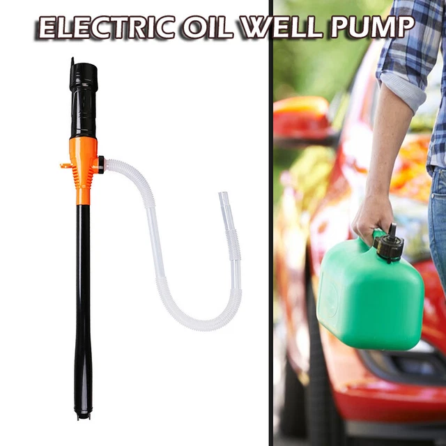 Battery Powered Electric Fuel Transfer Siphon Pump Water Gas Oil Liquid 2.2 A