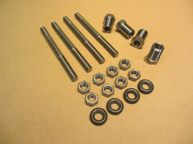 STUDS , NUTS , O-RINGS + LEVELING SCREWS for MYFORD RAISING BLOCKS - lathe