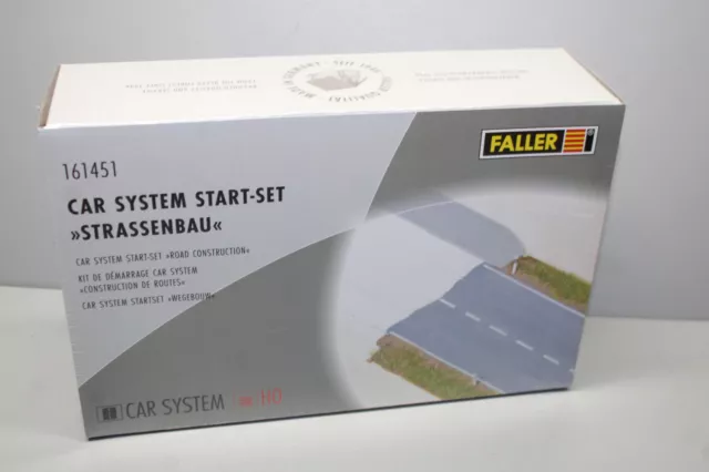 FALLER 161451 Carsystem Start Set Strassenbaus Gauge H0 Boxed
