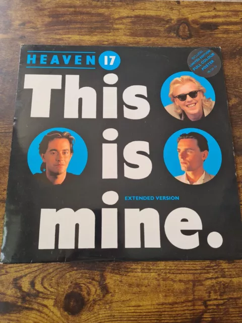 Heaven 17 This is Mine - VS72212 - Poster - Limited Edition - 12" 45RPM VG VG