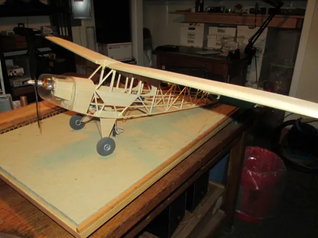RC Electric Balsa Aero Craft [Hobby Lobby] Piper Cub 46" Span Model Plane Kit!