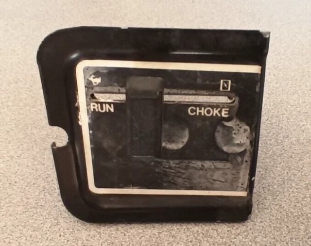 VINTAGE BRIGGS & Stratton Control Panel ( Run / Choke ). 24.95 PicClick