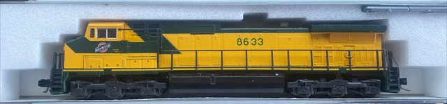 N Scale Kato Dcc ready Chicago Northwestern CNW engine C44-9W #8633 MTL couplers