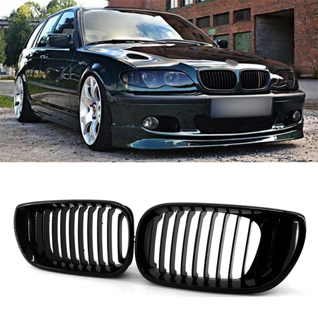 Matte Black Front Hood Kidney Grille Grill Compatible with