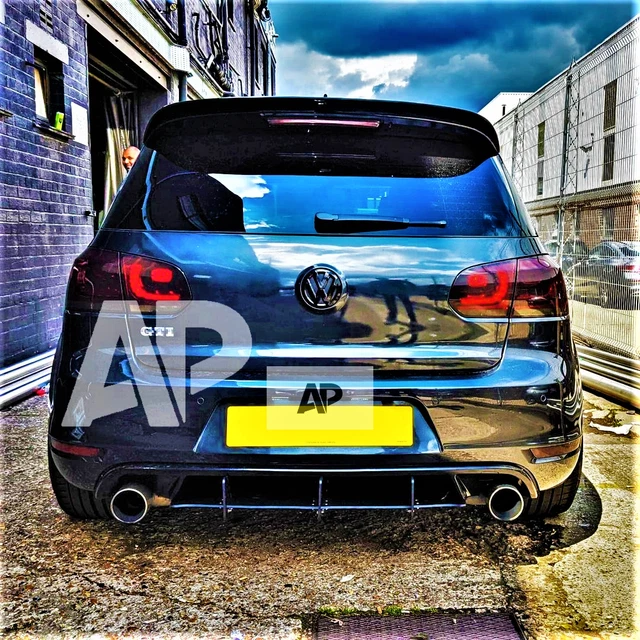 VW GOLF GTI MK6 Rear Blade Style Diffuser & Side Splitters 20082013