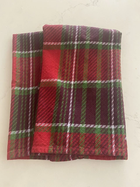 RIDGEFIELD HOME 3 Kitchen Towels Buffalo Black White Plaid Snow 18 X 28 Nwt 16.01 PicClick UK