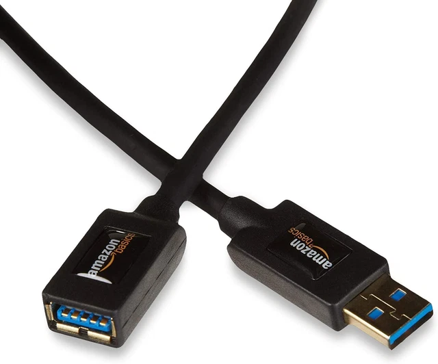 BeMatik Cavo Prolunga USB 2.0 1 Metro – Maschio/Femmina Per Dati E Ricarica