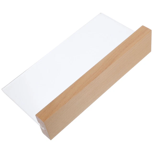 Portacartelli Verticale In Legno Di Noce A5 - Display A 6 Pagine Doppia Faccia, Per Menu, Foto E Ufficio
