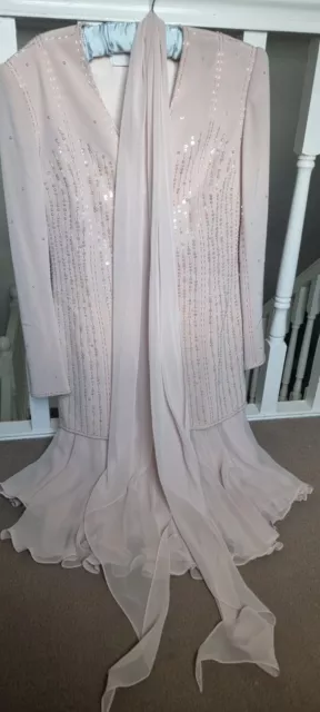 Stunning Wedding/Occasionwear Floaty Skirt, Beaded Jacket, Lace Blouse & Scalf 2