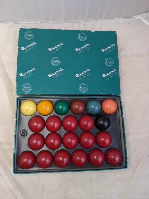 Aramith Premier Full-Size Snooker Balls full Set 2 and 1/16 inch 52.5mm 15 reds