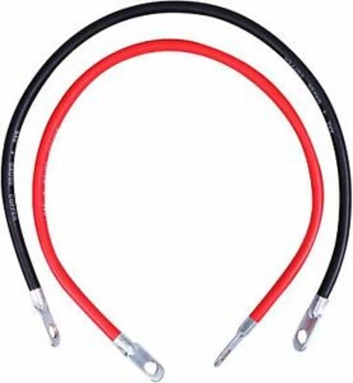 Juego de cables inversor de batería Cartman 4 dimensiones X 18"" 2 piezas (negro + rojo)