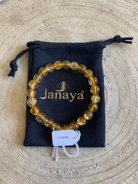 Bracelet Citrine - Pierres Semi Précieuses - LIVRAISON OFFERTE