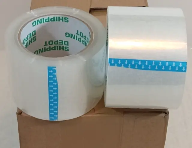 2 rolls 3" Extra-Wide Clear Shipping Packing Moving Tape 110 yard/330' ea 1.6mil