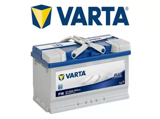 Bateria Varta 80Ah / 740A (En) +D F16 Gama Blue Dynamic 2 Años De Garantia Coche