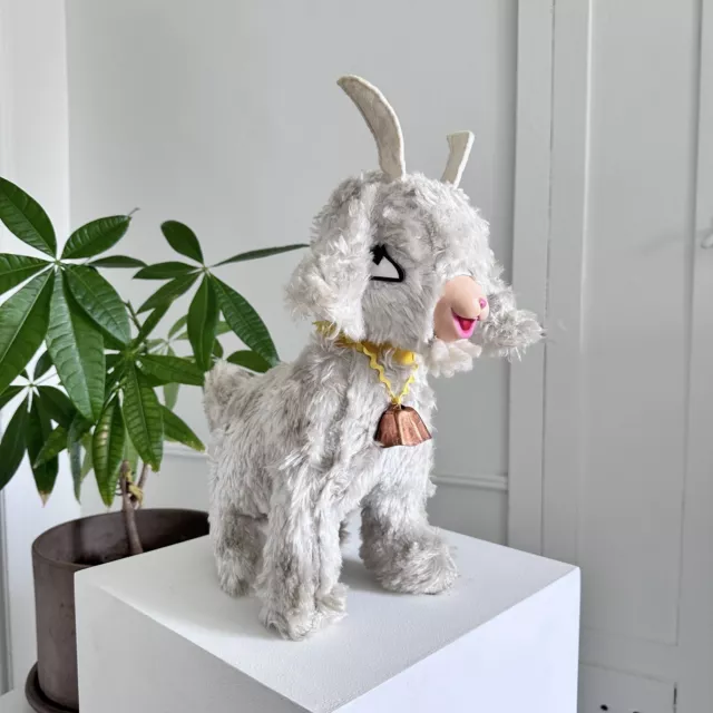 Rare Complete Vintage 1960s Gund Billy Goat Rubber Face Plush Rushton Style Tag