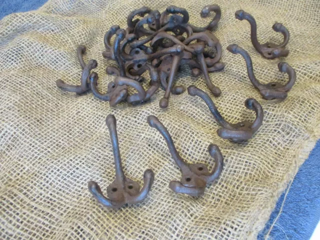 25 Rustic Cast Iron Wall Hooks Coat Hat School Farm Towel Bath Wholesale Towel 2