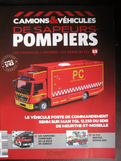 Fascicule Camions Vehicules Sapeurs Pompiers N°55 Vpc Man Tgl 12250