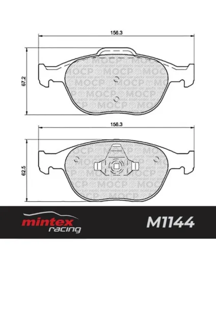 Mintex Racing MDB2272 M1144 Pastiglie freno ad alte prestazioni per Ford Focus RS MK1