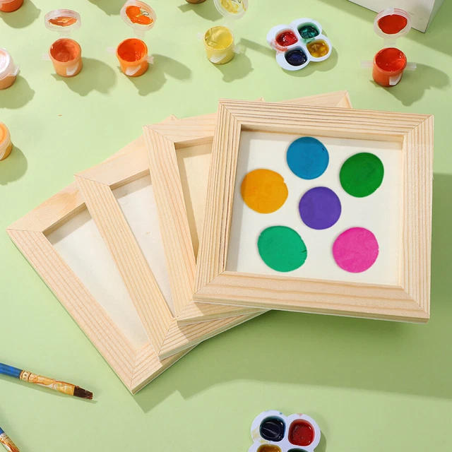 8 Pcs Clay Picture Frame Photo Frame Hanging Picture Frames Wooden Frame Child
