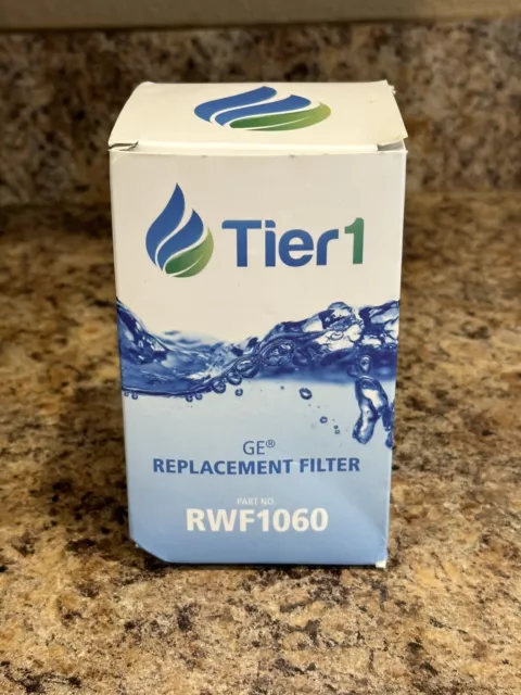 New RWF1060 Tier1 Replacement Fridge Water Filter for GE MWF SmartWater MWFP GWF