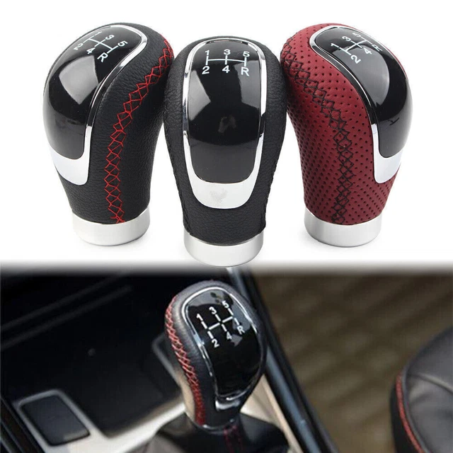 1 Pcs New 5 Speed Car Universal Leather Car Manual Gear Stick Shif Lever Head