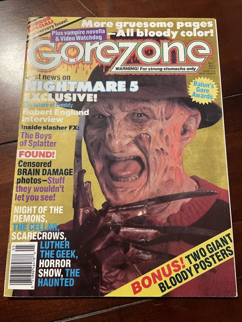 Fangoria Gorezone Vintage Horror Magazine #7 1989 Freddy Kreueger/Pet Sematary
