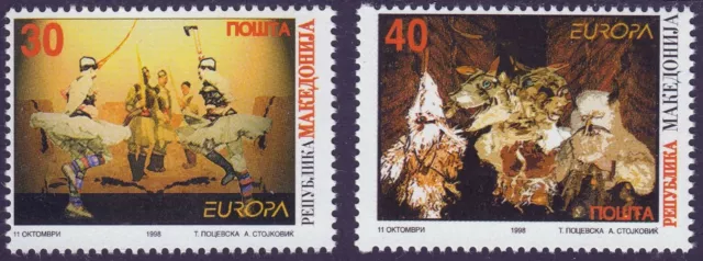 Macedonia 1998 EUROPA:Festivals set of 2