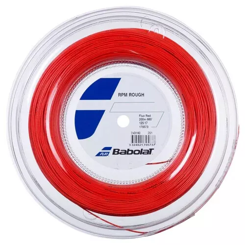 New BabolaT RPM Rough 125/17 200M Reel Tennis string Fluo Red France