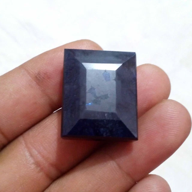Certifié 5.53Ct Saphir Naturel Bleu (Neelam) Coupe Ovale Pierre