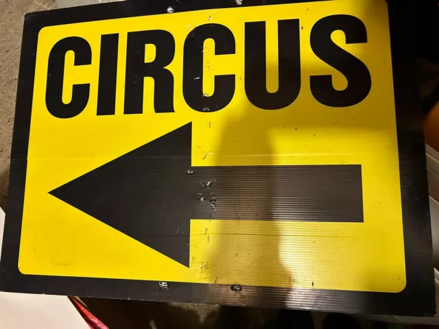 Circus Direction Sign