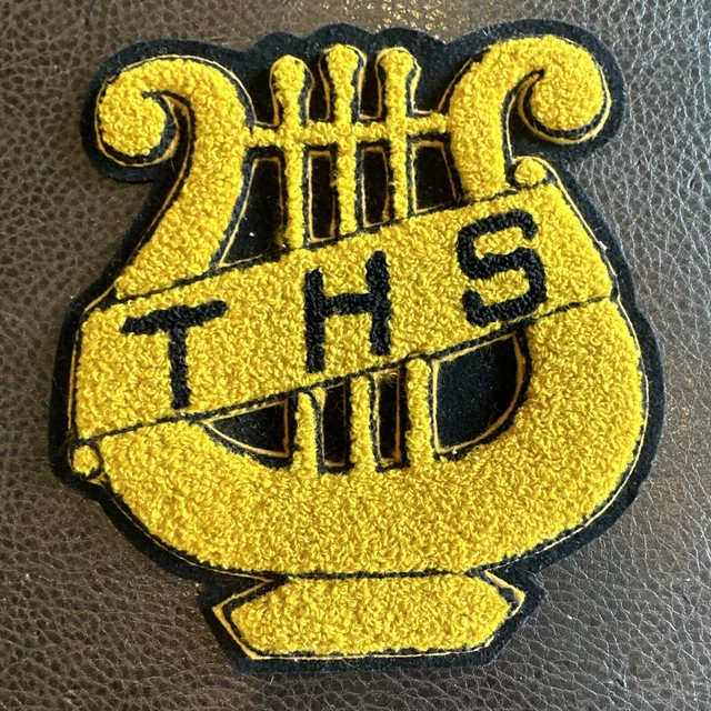 VINTAGE BAND MUSIC Choir Varsity Jacket Letter Boucle Patch High School