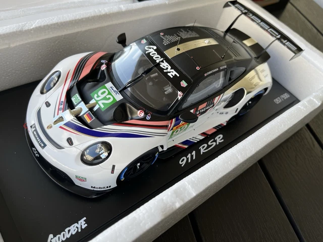 Porsche 911 RSR Type 991 n° 92 Goodbye 3ème 8h Bahrein 2022 1/43 Spark