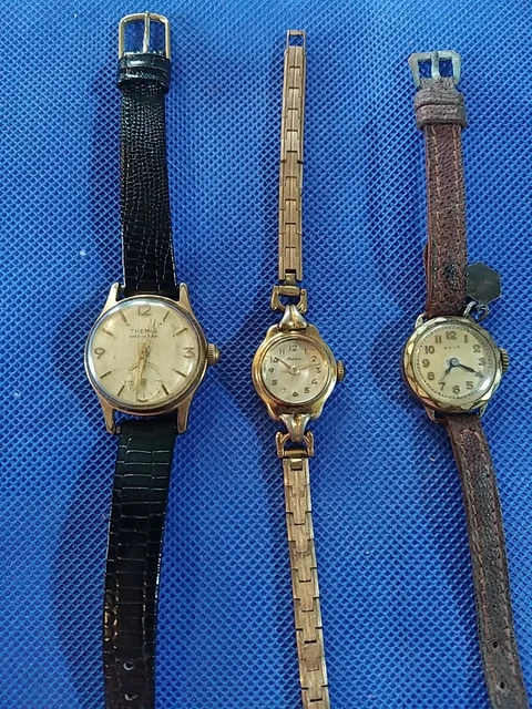 Lot De 18 Pièces De Montres Vintage - Pour Homme Et Femme, Cadrans Et Bracelets - Occasion