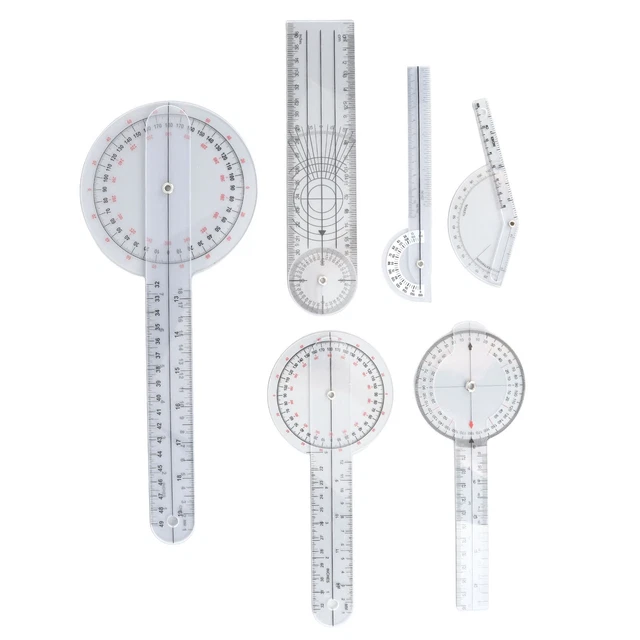 6x Medical Goniometer Set 6 8 10inch Multifunction Joint Goniometer Set ZOK
