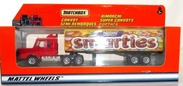 CAMION DE LIVRAISON Matchbox Smarties Ho 1 90 Scania T 142 Neuf