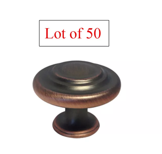 50 Oil Rubbed Bronze Round Ring Cabinet kitchen Round Knobs Pulls free shipping