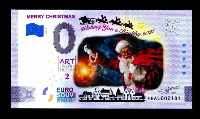 0 euro Souvenir Merry Christmas Malta Art2 FEAL 2020-1 COLOR