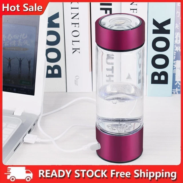 LEEZEL Generatore di Acqua Idrogenata, 420ML Portatile Tazza Ricca di Idrogeno Bottiglia, Bombola del Generatore di Idrogeno, Ricarica USB Portatile per Casa, Ufficio e Viaggi (nero LEEZEL Generatore di Acqua Idrogenata, 420ML Portatile Tazza Ricca di Idrogeno Bottiglia, Bombola del Generatore di Idrogeno, Ricarica USB Portatile per Casa, Ufficio e Viaggi (nero