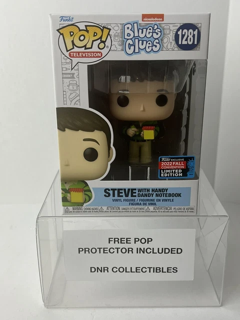 Funko Pop! Nickelodeon Blue’s Clues #1281 Steve With Handy Dandy Notebook 2022 F Funko Pop! Nickelodeon Blue’s Clues #1281 Steve With Handy Dandy Notebook 2022 F